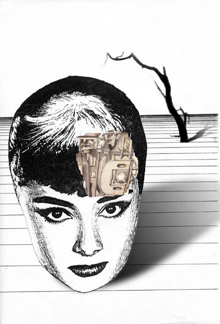 Deconstruction of Audrey Hepburn one of a planned series featuring Audrey